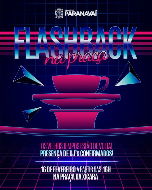 13 DJs se apresentam neste domingo durante o 1º Flashback na Praça, em Paranavaí