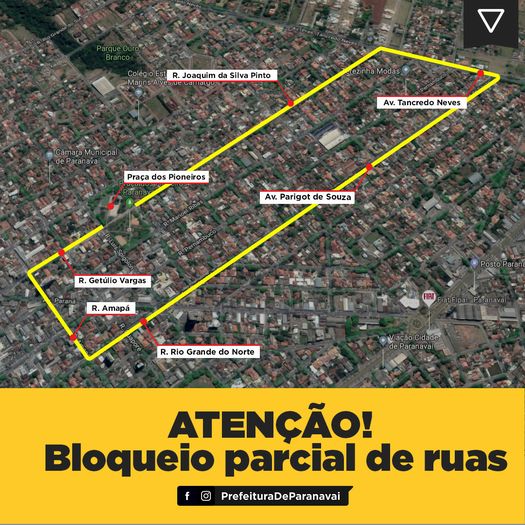 Ruas da região central serão parcialmente impedidas no domingo para Corrida Solidária, em Paranavaí