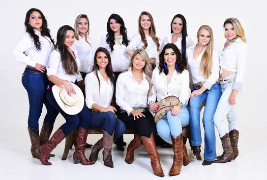 As 12 belas finalistas foram escolhidas em duas etapas de pré-seleção entre as mais de 200 inscritas no Concurso Rainha ExpoParanavaí 2015