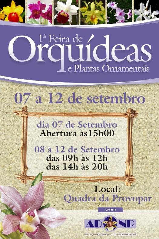 1ª Feira de Orquídeas e Plantas Ornamentais, em Paranavaí