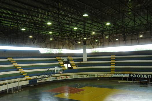 O ginásio de esportes Noroestão foi um dos locais que recebeu manutenção