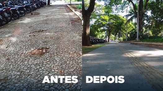 Concluída reforma do calçamento da Praça da Xícara, em Paranavaí