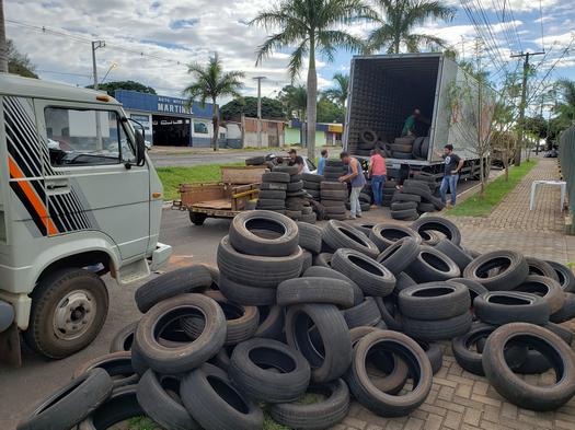 Campanha de coleta de pneus recolheu mais de cinco mil unidades, em Paranavaí