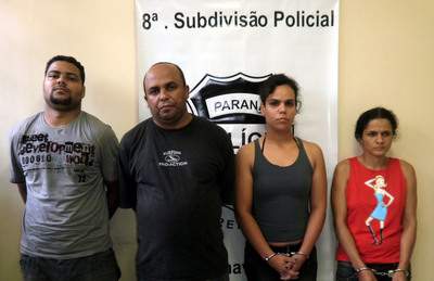 Ed do Nascimento Alves, 23 Luiz Carlos Bofetti, 39 anos, Josiele Pereira de Lima, também de 23, Márcia Neves Saraiva Guedes, 35 anos. Foto Grupo Tigre