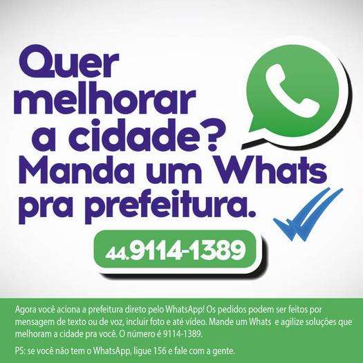 Atendimentos da Ouvidoria via WhatsApp estão sendo bem-sucedidos, em Paranavaí